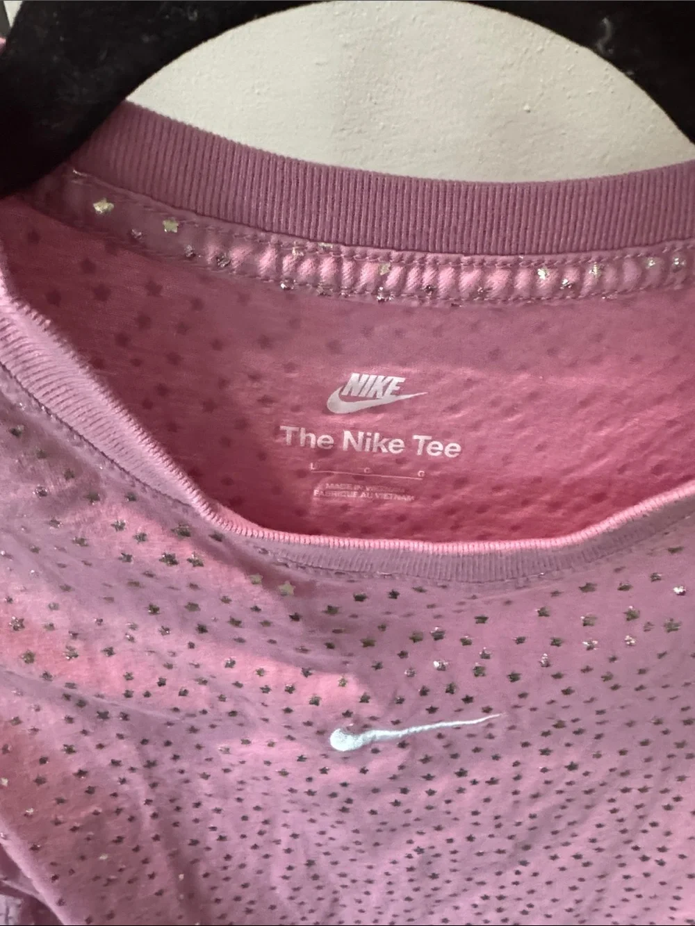 Nike Big Girls Pink Speckled Tee & High-Rise Leggings